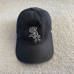 Chicago White Sox MLB Adjustable Baseball Cap - 47 Brand Black Hat OSFA